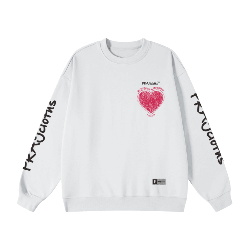 "HE FIRST LOVED US" Premium Unisex Oversized Sweatshirt - PRAYcloths™