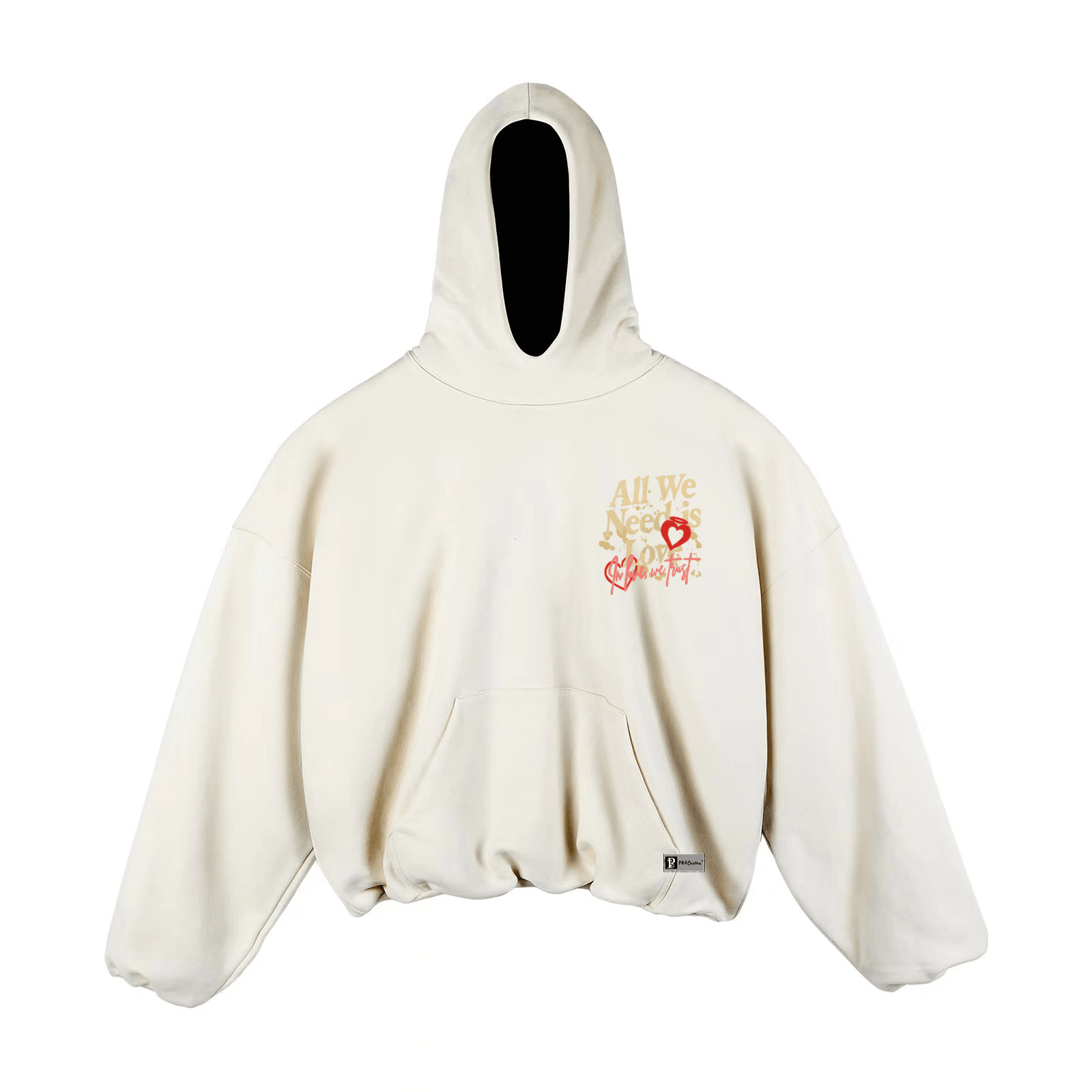 "ALL WE NEED IS LOVE" Premium Super Oversized Angel Hoodie - PRAYcloths™