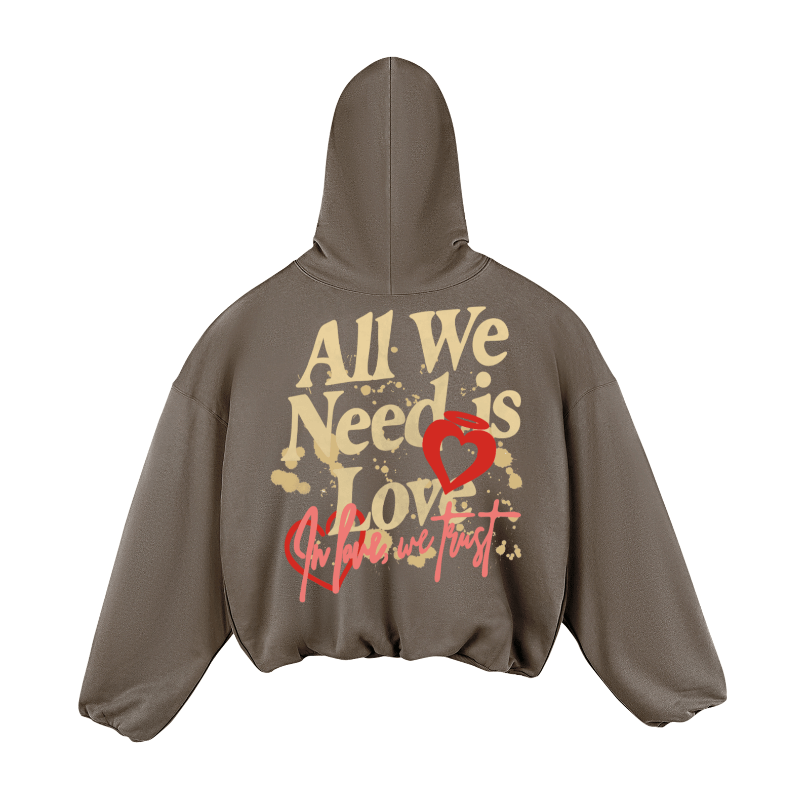 "ALL WE NEED IS LOVE" Premium Super Oversized Angel Hoodie - PRAYcloths™