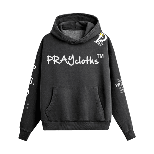 "BLESSING IN THE STORM" Premium Unisex Washed Hoodie