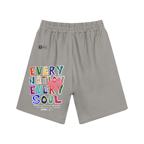 "EVERY NATION EVERY SOUL" Premium Unisex Casual Sweat Shorts