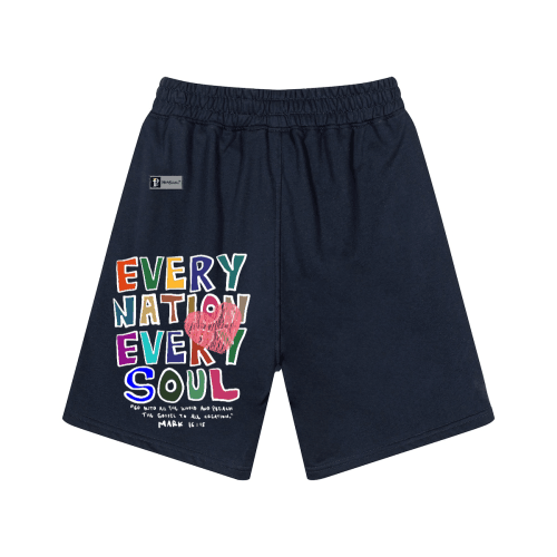 "EVERY NATION EVERY SOUL" Premium Unisex Casual Sweat Shorts