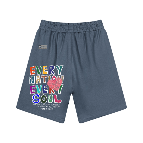 "EVERY NATION EVERY SOUL" Premium Unisex Casual Sweat Shorts