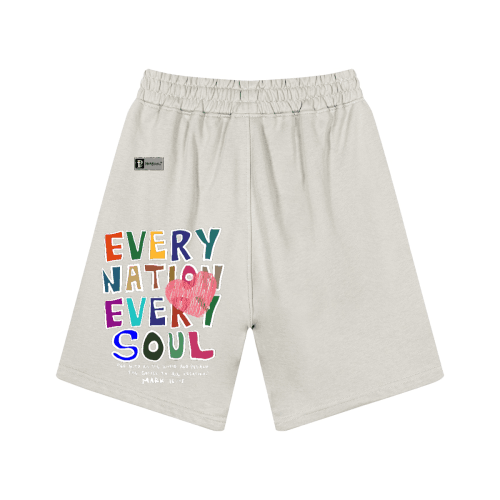 "EVERY NATION EVERY SOUL" Premium Unisex Casual Sweat Shorts