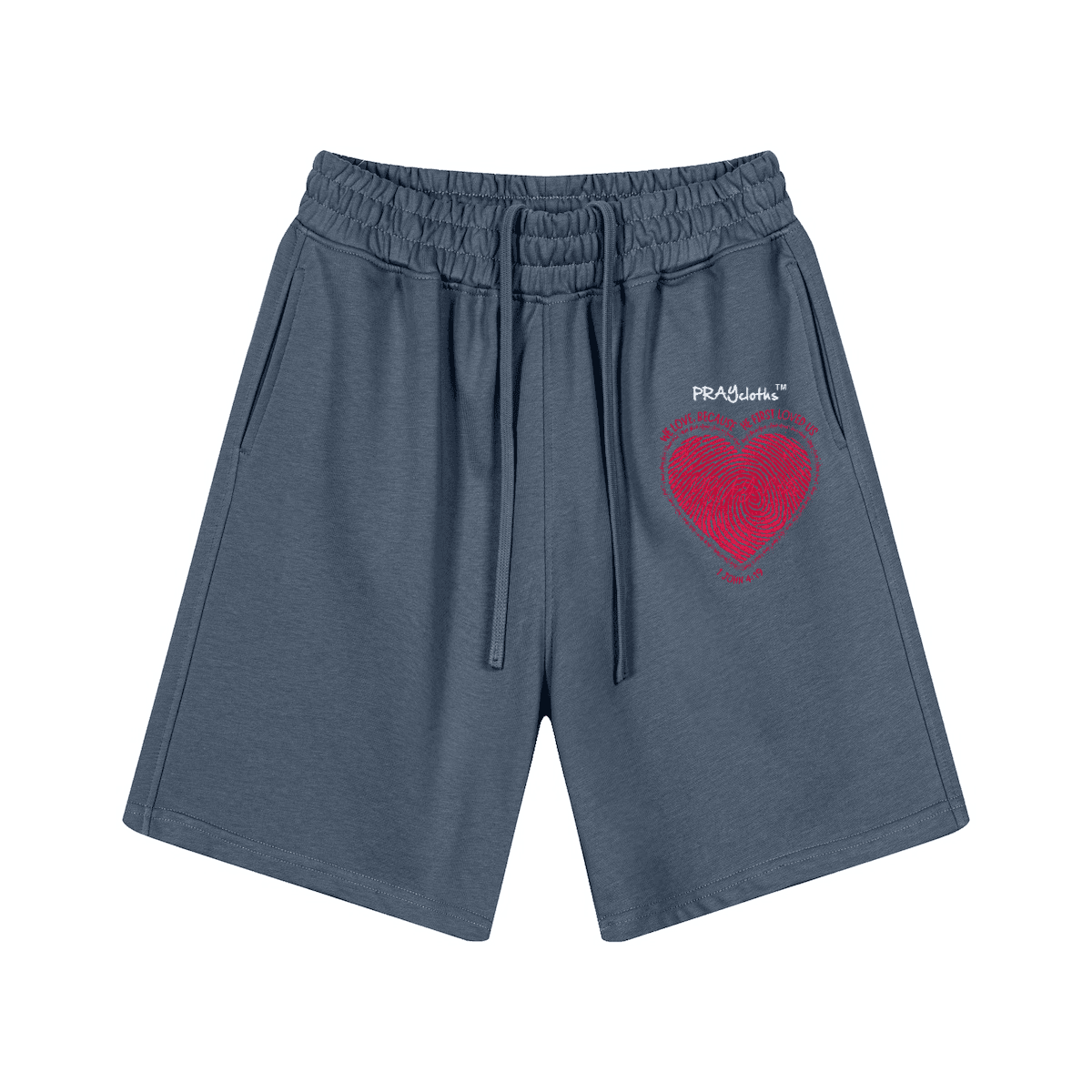 "HE FIRST LOVED US" Premium Unisex Casual Sweat Shorts