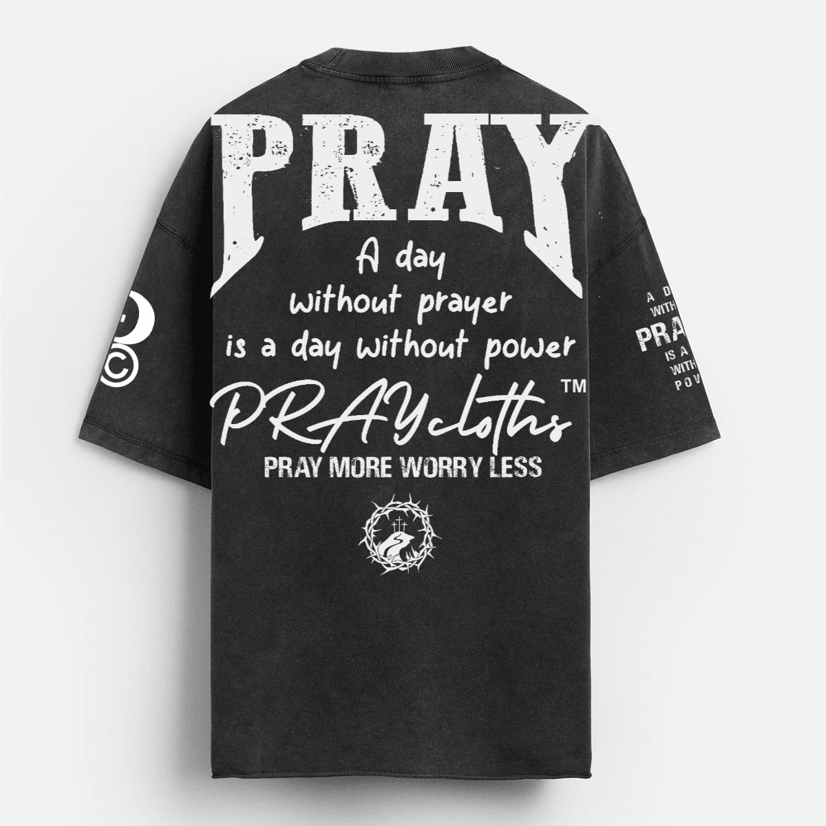 "KINGDOM OF GOD" Premium Cotton Unisex Washed Oversized T-Shirt