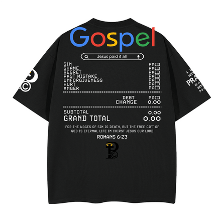 "GOSPEL SEARCH" Premium Cotton Unisex Graphic T-Shirt