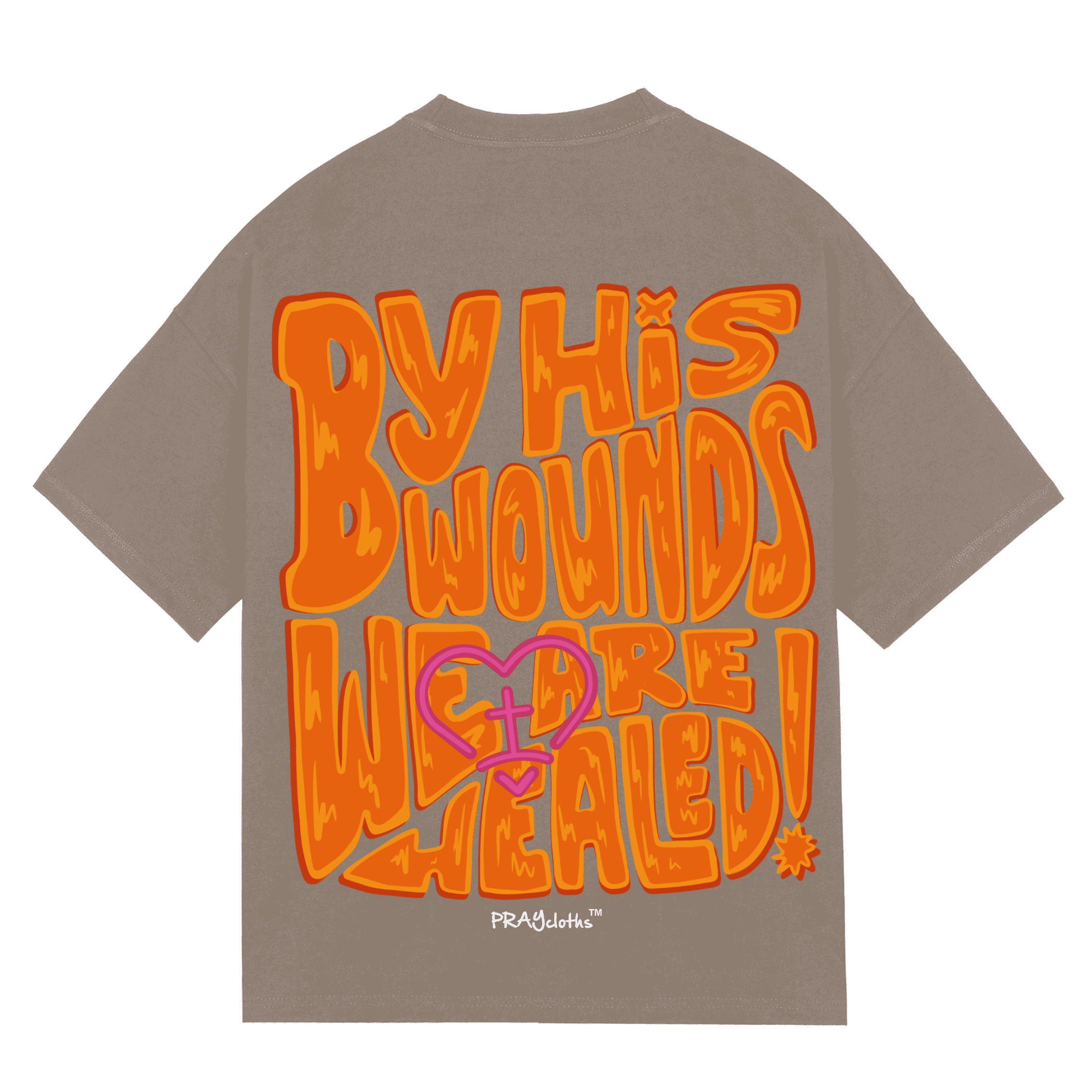 "BY HIS WOUNDS WE ARE HEALED" Premium Cotton Unisex T-Shirt - PRAYcloths™