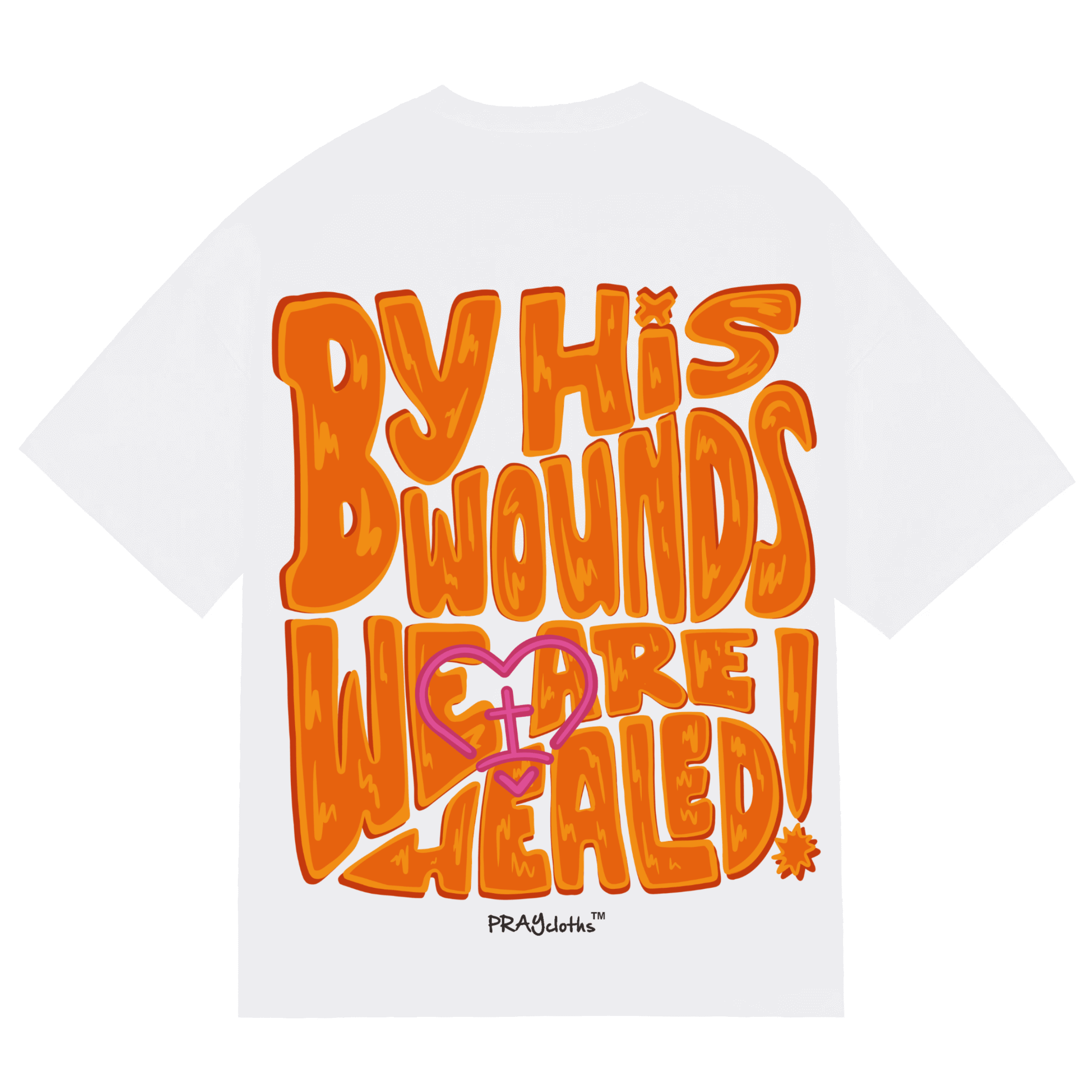 "BY HIS WOUNDS WE ARE HEALED" Premium Cotton Unisex T-Shirt - PRAYcloths™