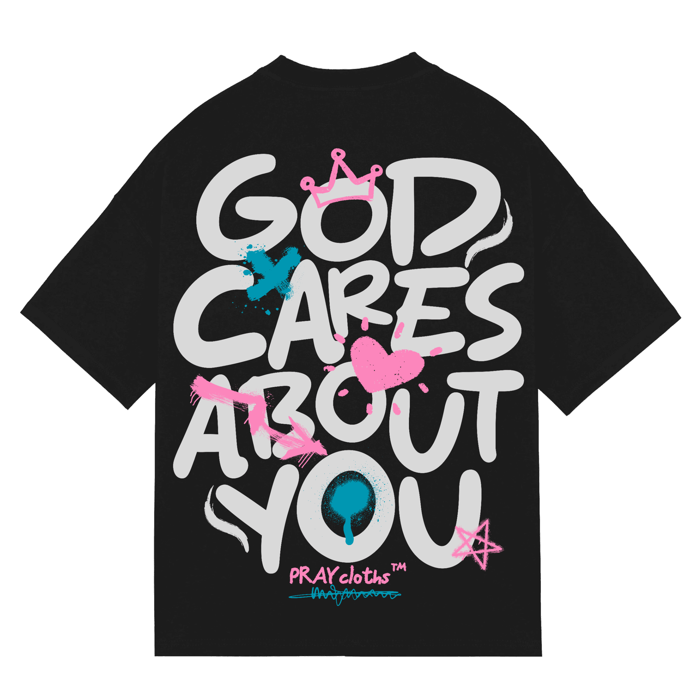 "GOD CARES ABOUT YOU" Premium Cotton Unisex T-Shirt - PRAYcloths™