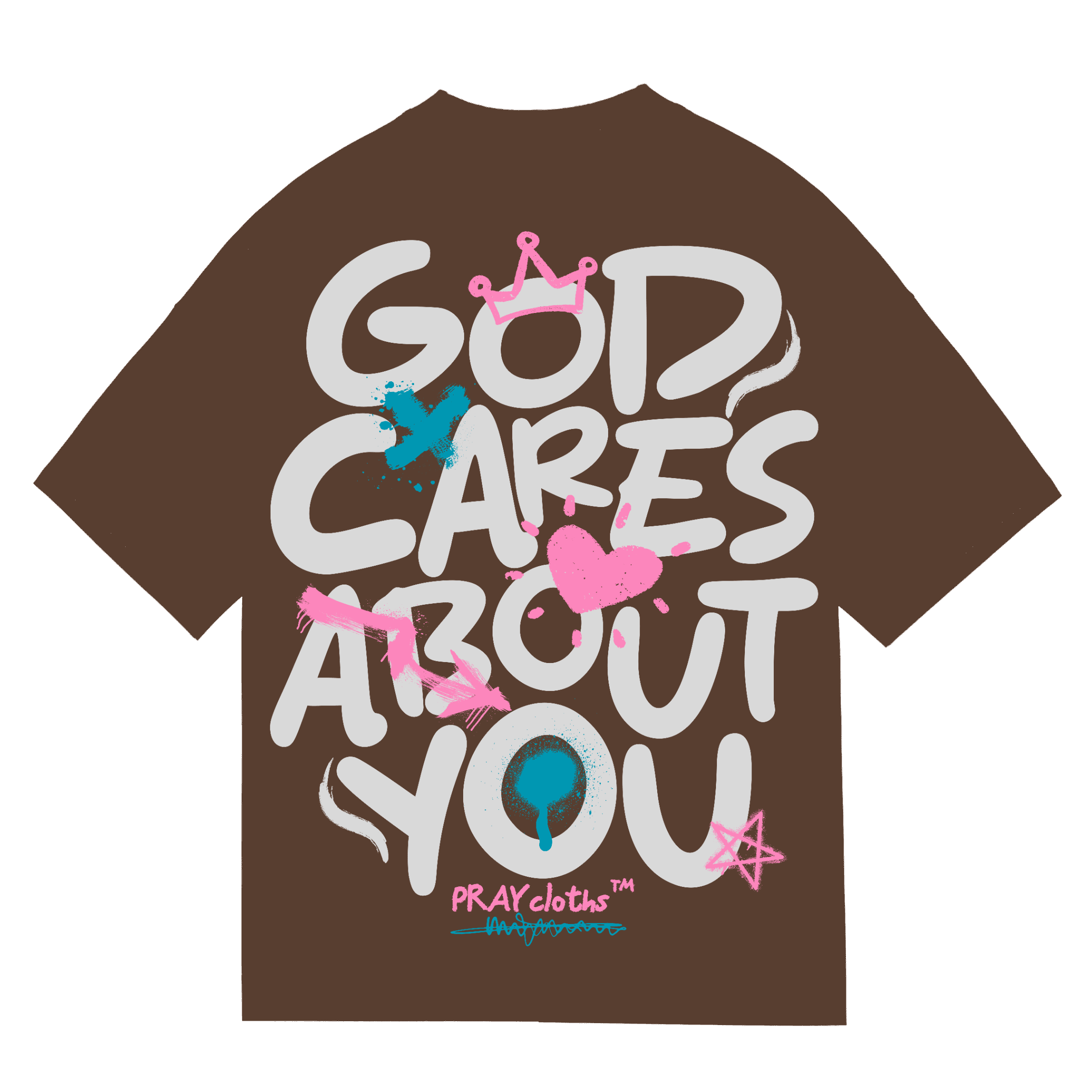 "GOD CARES ABOUT YOU" Premium Cotton Unisex T-Shirt - PRAYcloths™